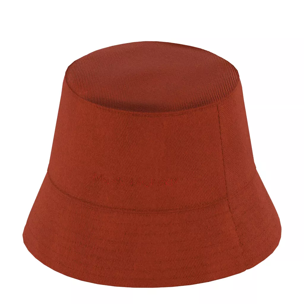 Ruslan Baginskiy Bucket Hat Earthy Brown Polyester Low-poly 3D model