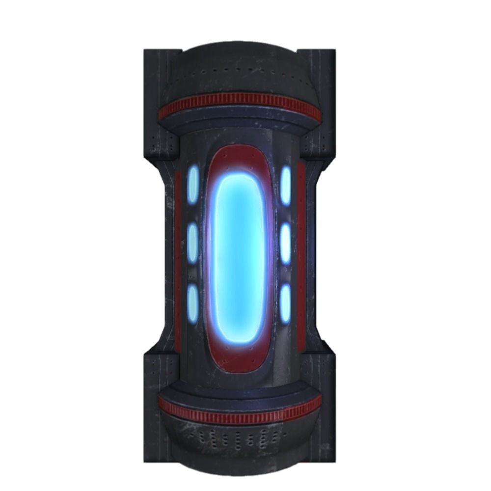 Force field generator 10 sci-fi Low-poly 3D model_1