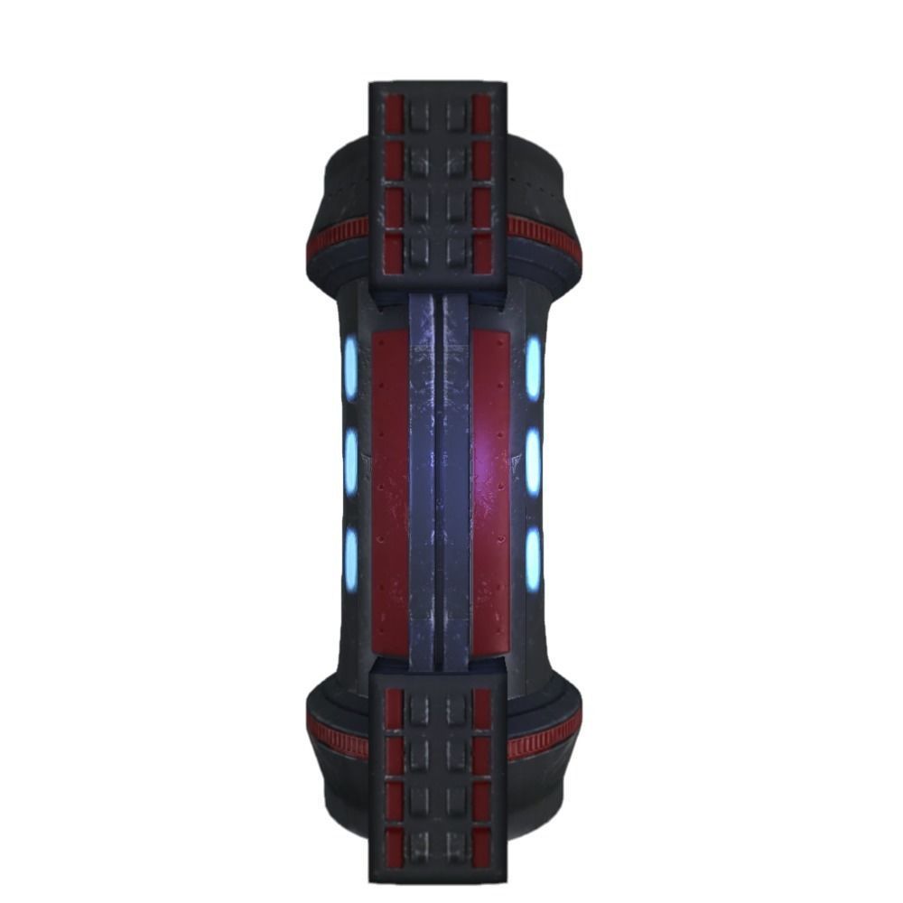 Force field generator 10 sci-fi Low-poly 3D model_3