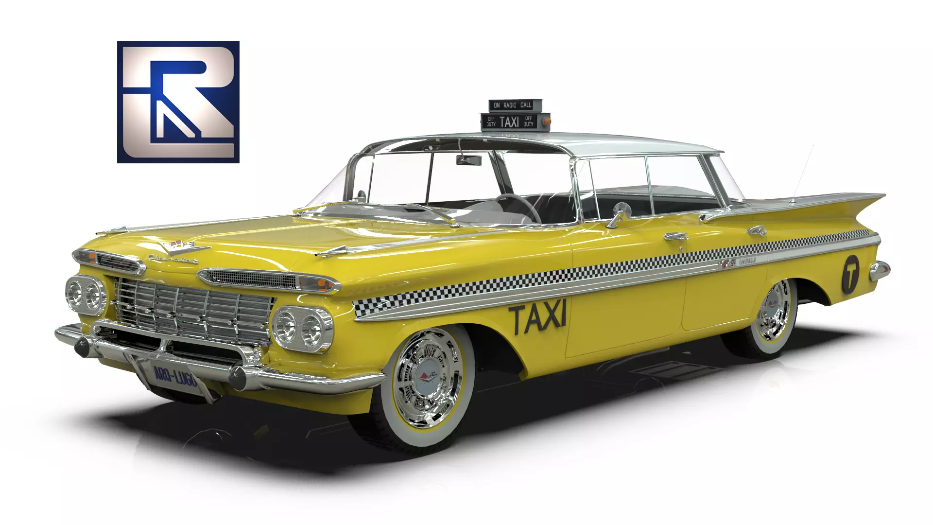 1959 Chevrolet Impala Taxi 3D model