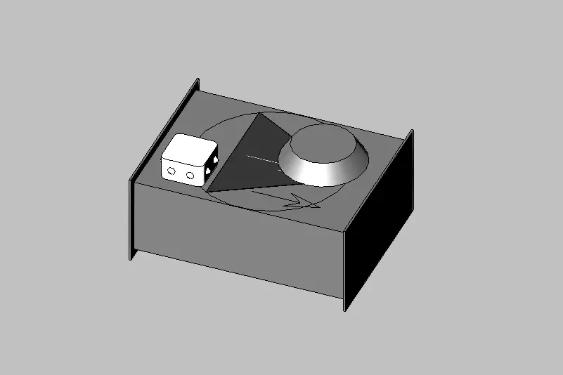 BIM Model Rectangular Inline Duct Fan ADSK Standard 3D model
