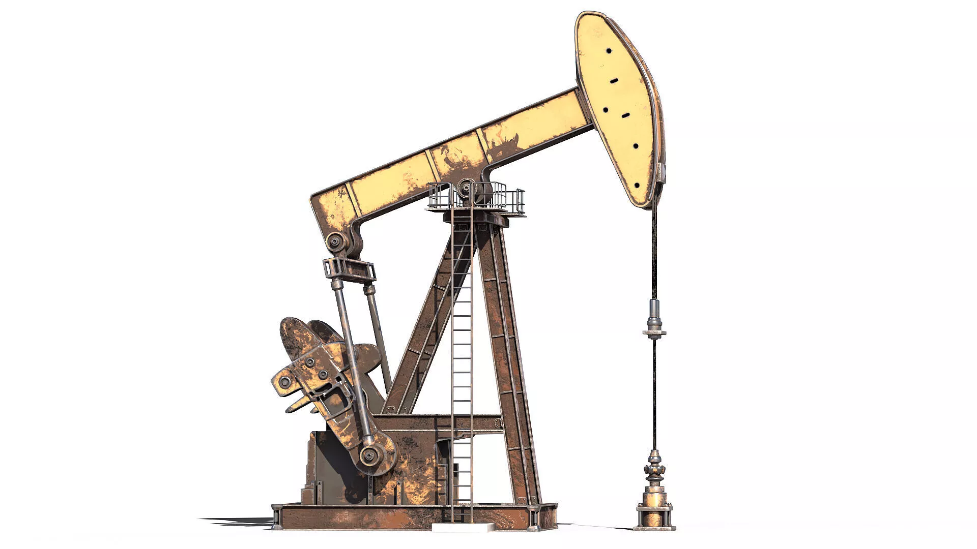 Oil Derrick 01 PBR Low-poly 3D model