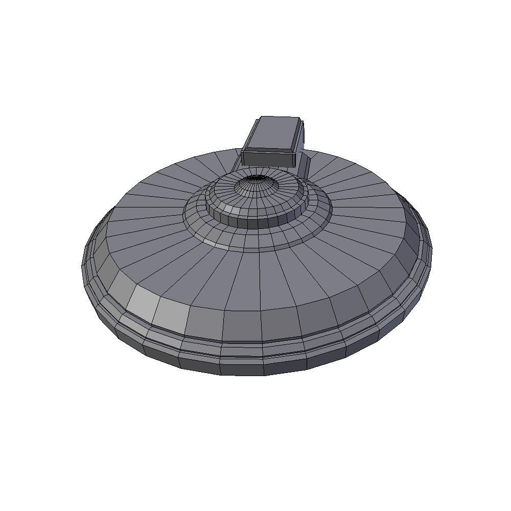 Sci-fi mine 1 low poly Low-poly 3D model_4