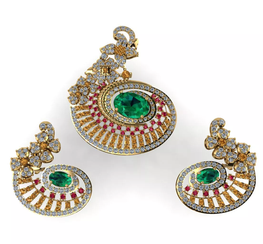 Indian Traditional Necklaces 3D print model