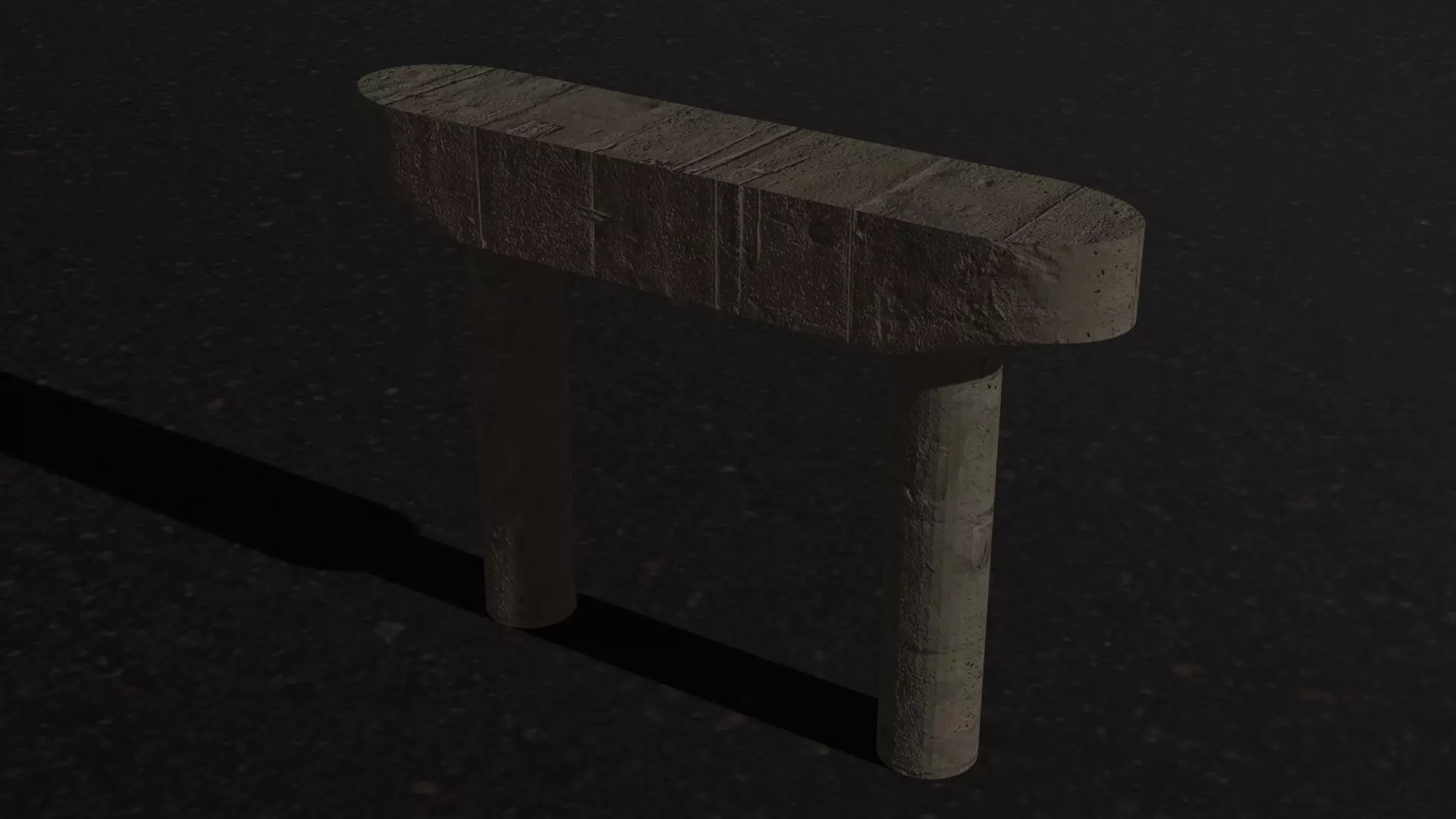 Concrete Bridge Pier Cap with Haunch Free 3D model