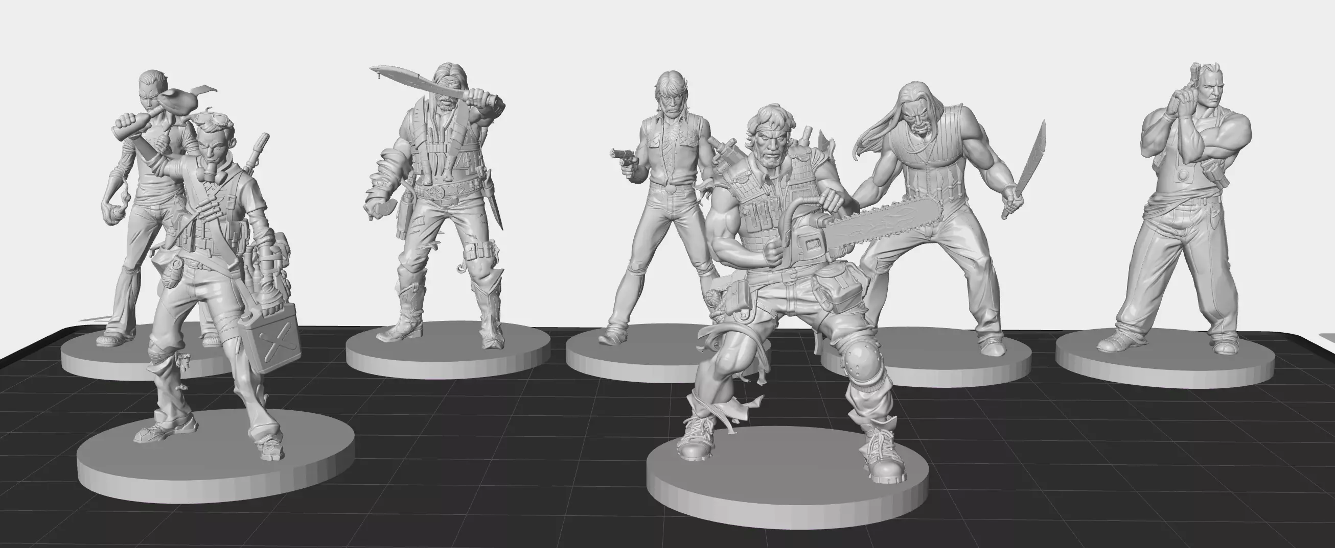 PROMO SURVIVORS FROM ZOMBIE APOCALYPSE 3D print model