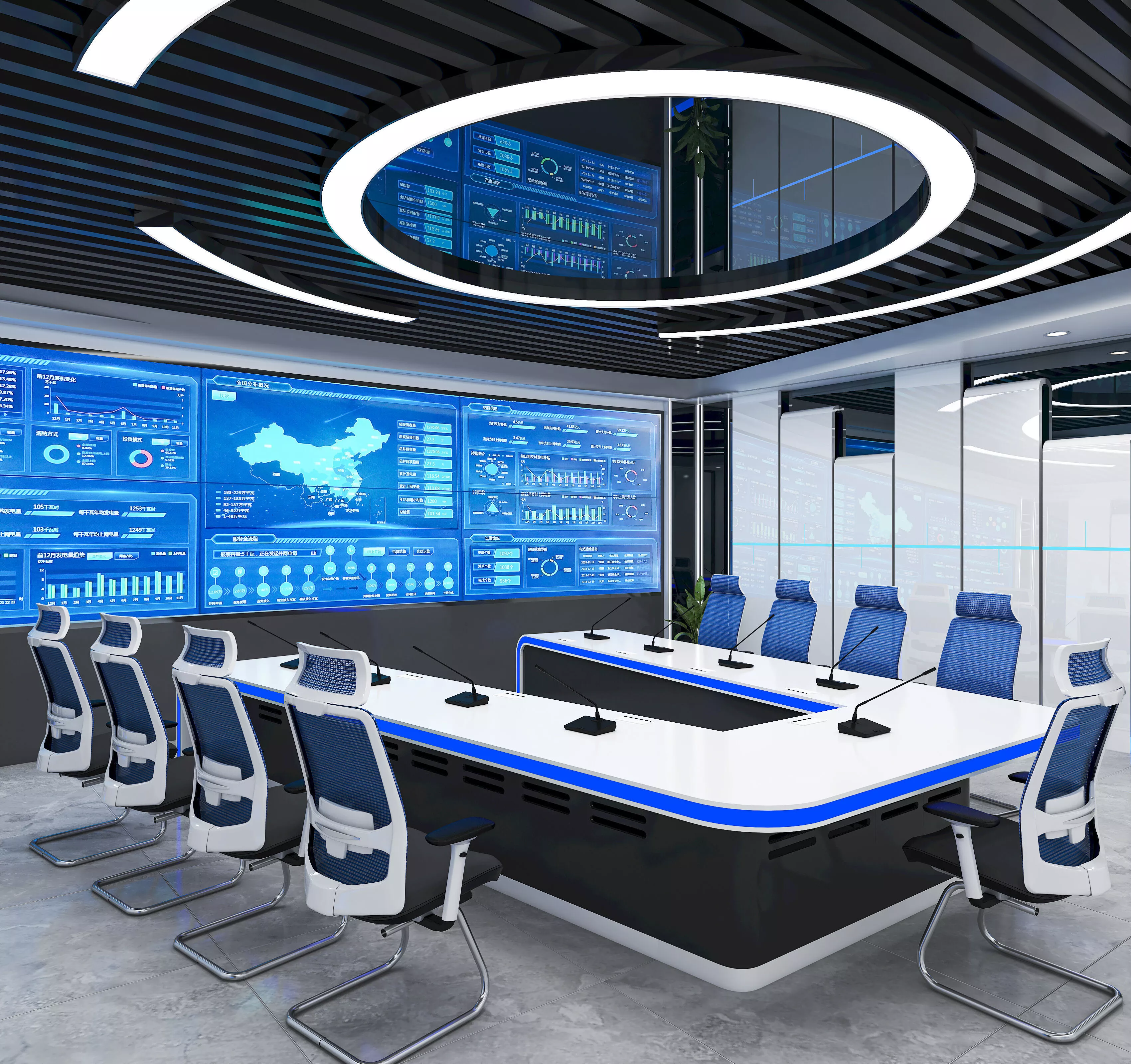 Digital Command Center - Conference Room 3D model