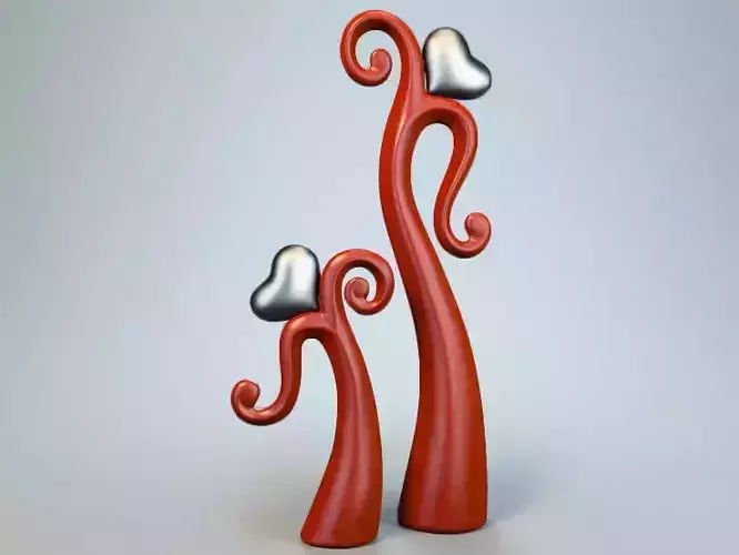 Dancing heart sculpture P