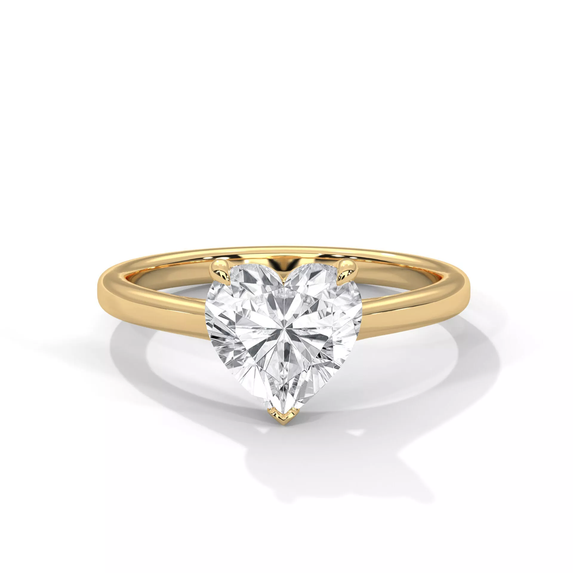 Special Love Heart Diamond Ring Valentine Exclusive Jewelry 3D print model