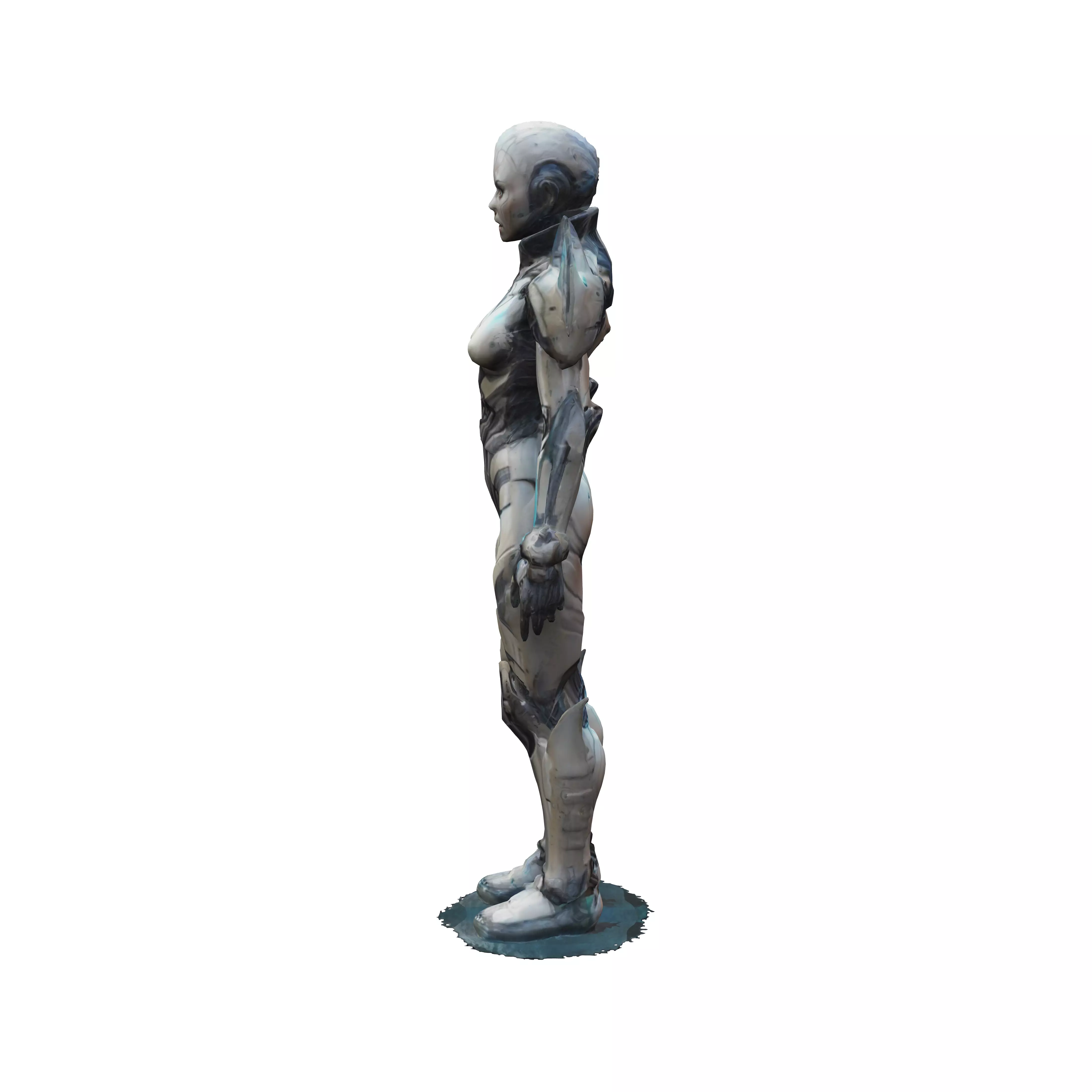 scifi fantasy female protonic humanoid extremely detailed hig... 3D model