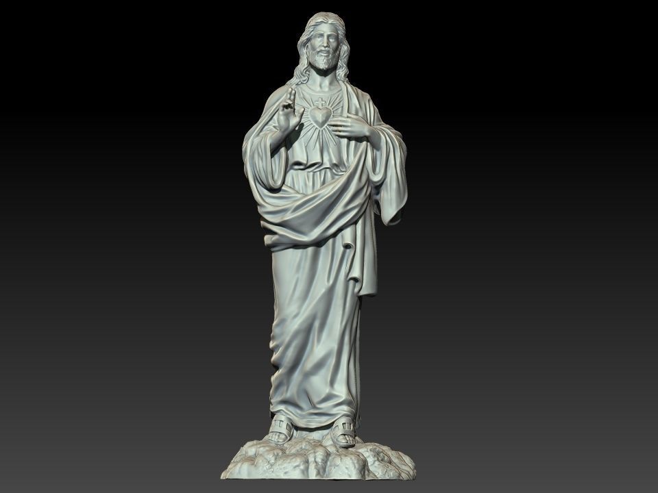 Jesus Statue  3D print model_1