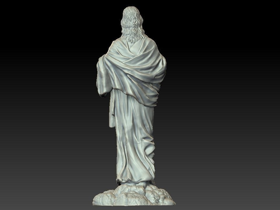 Jesus Statue  3D print model_2