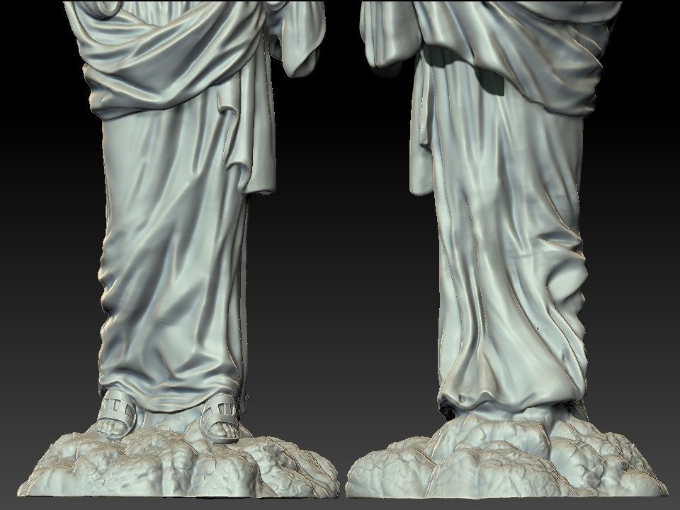 Jesus Statue  3D print model_8