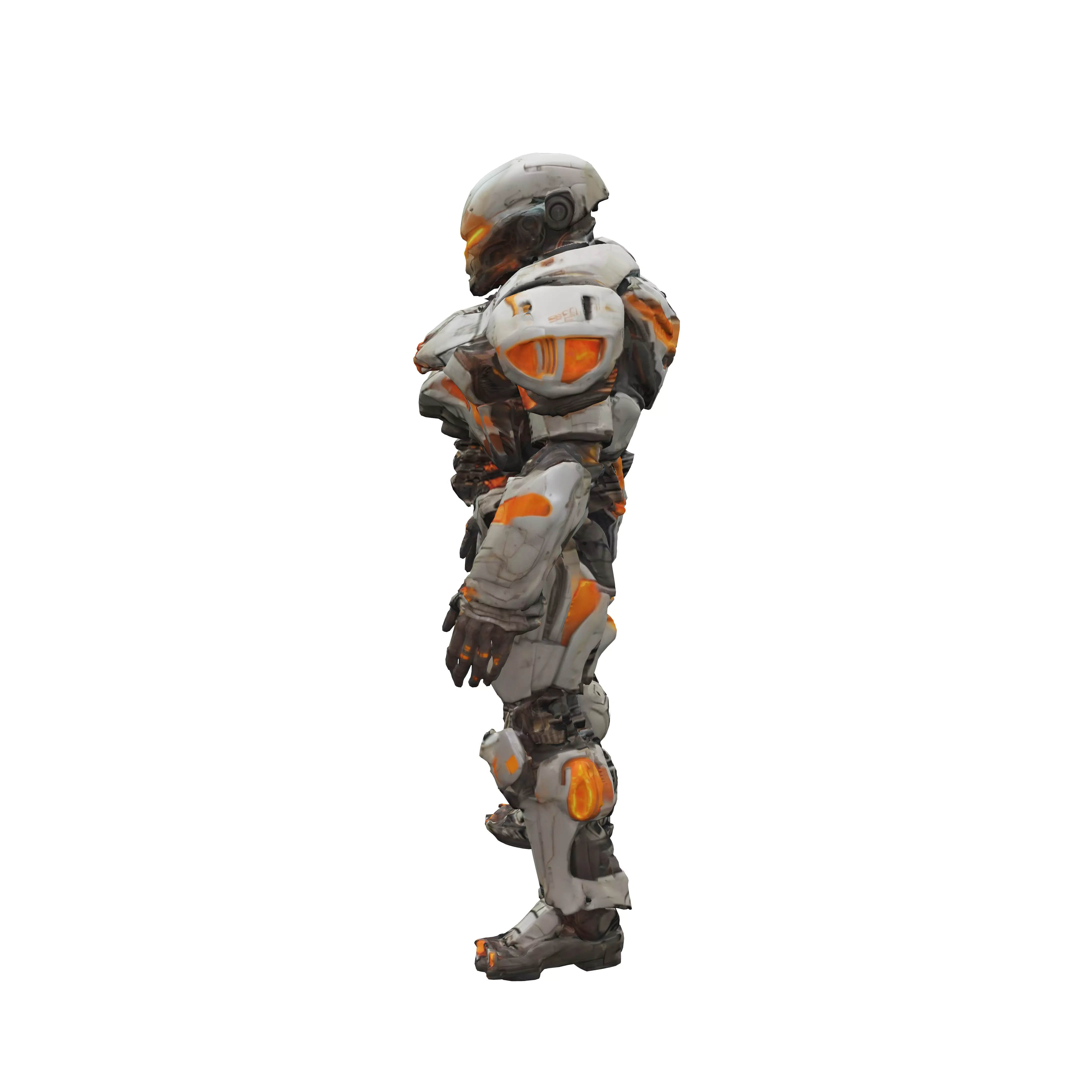 scifi morphed cyborg from dead space extremely detailed hyper... 3D model
