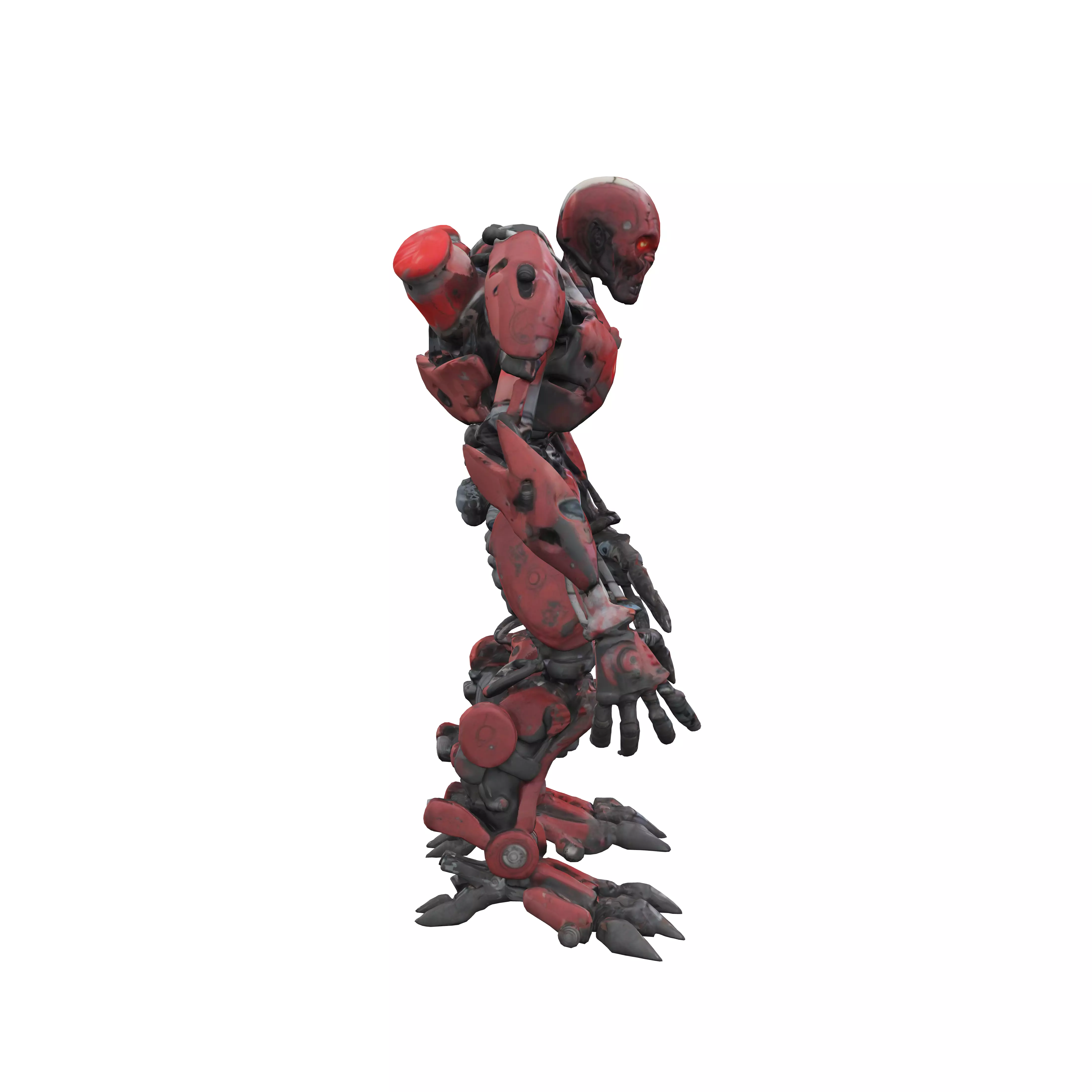 scifi undead robot cyborg ogre extremely detailed epic stance 3D model