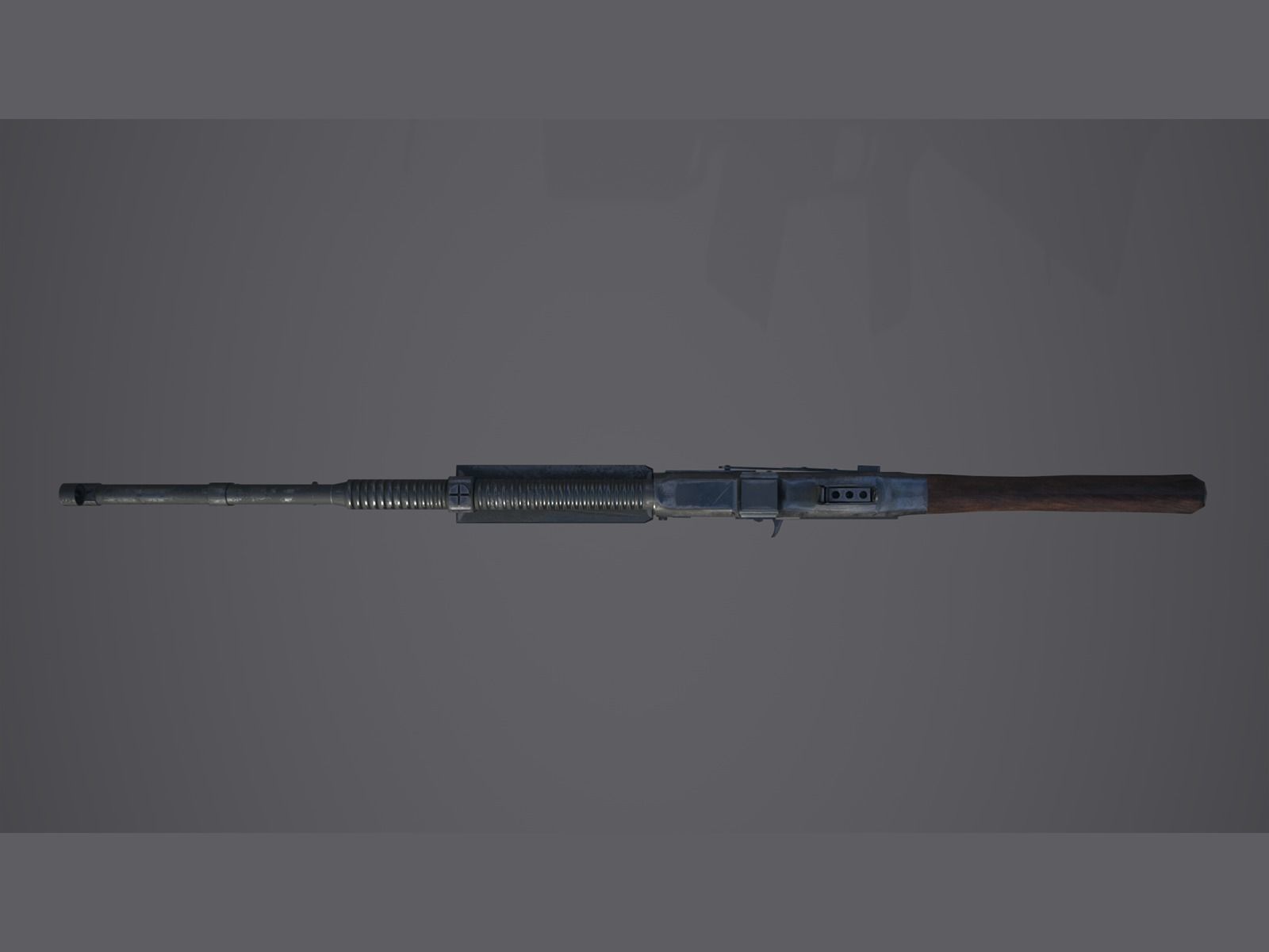 World War II - Browning wz 1928 - PBR and Game Ready Low-poly 3D model_8