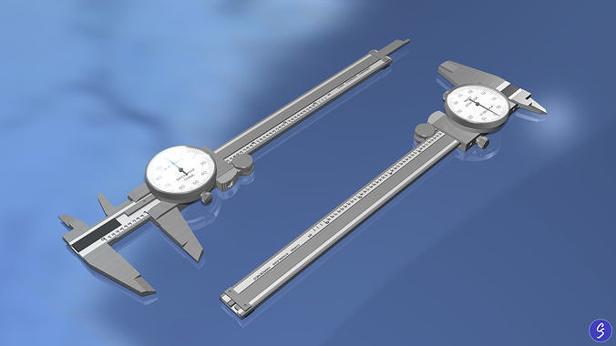 Dial Caliper 3D model
