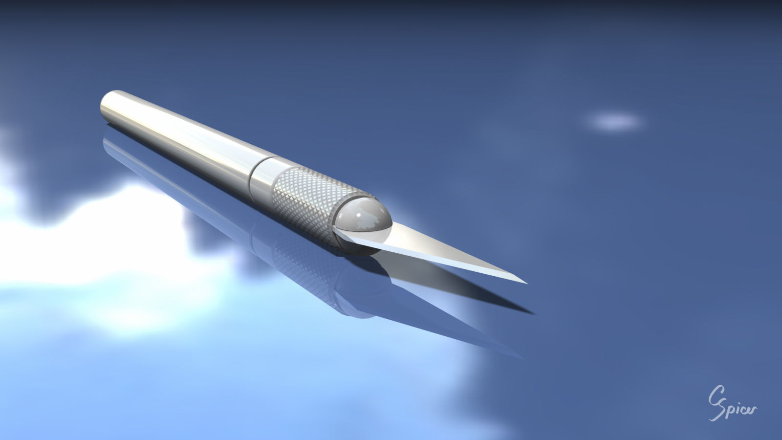 Hobby Knife 3D model_6