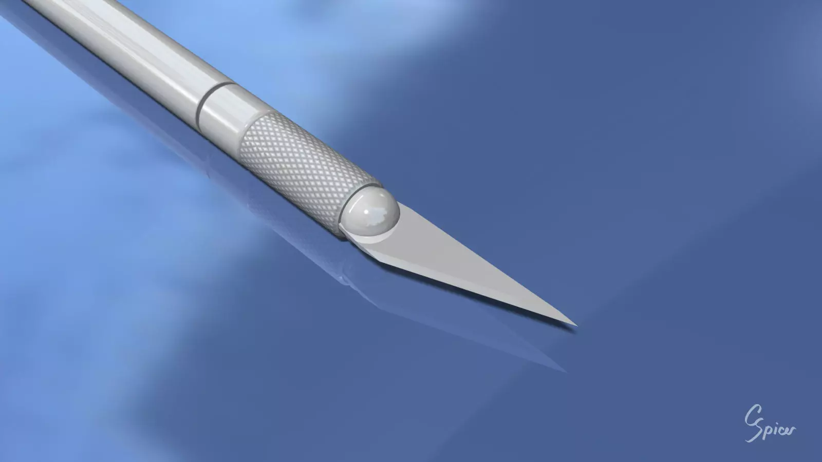 Hobby Knife 3D model_0