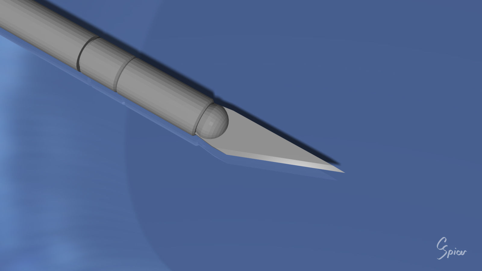 Hobby Knife 3D model_12