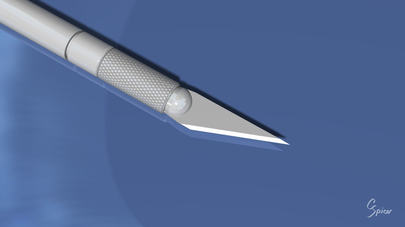 Hobby Knife 3D model_4