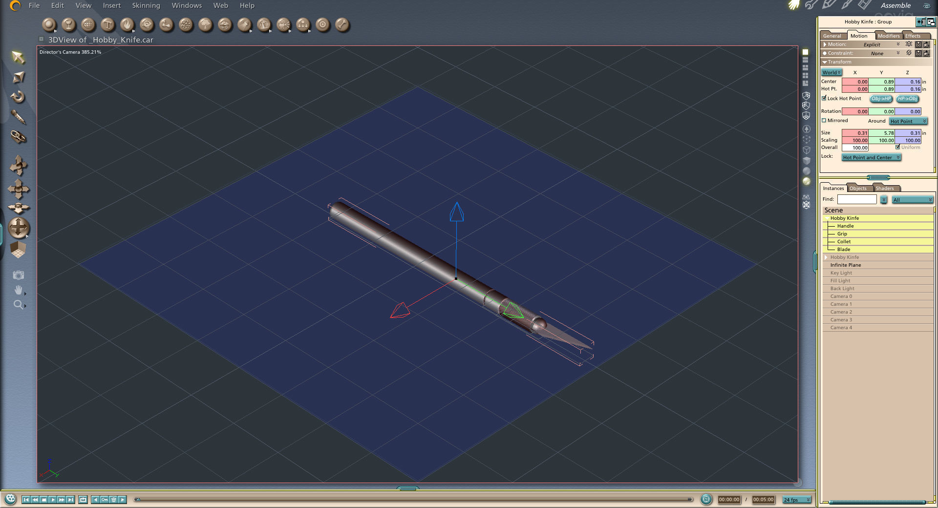 Hobby Knife 3D model_23
