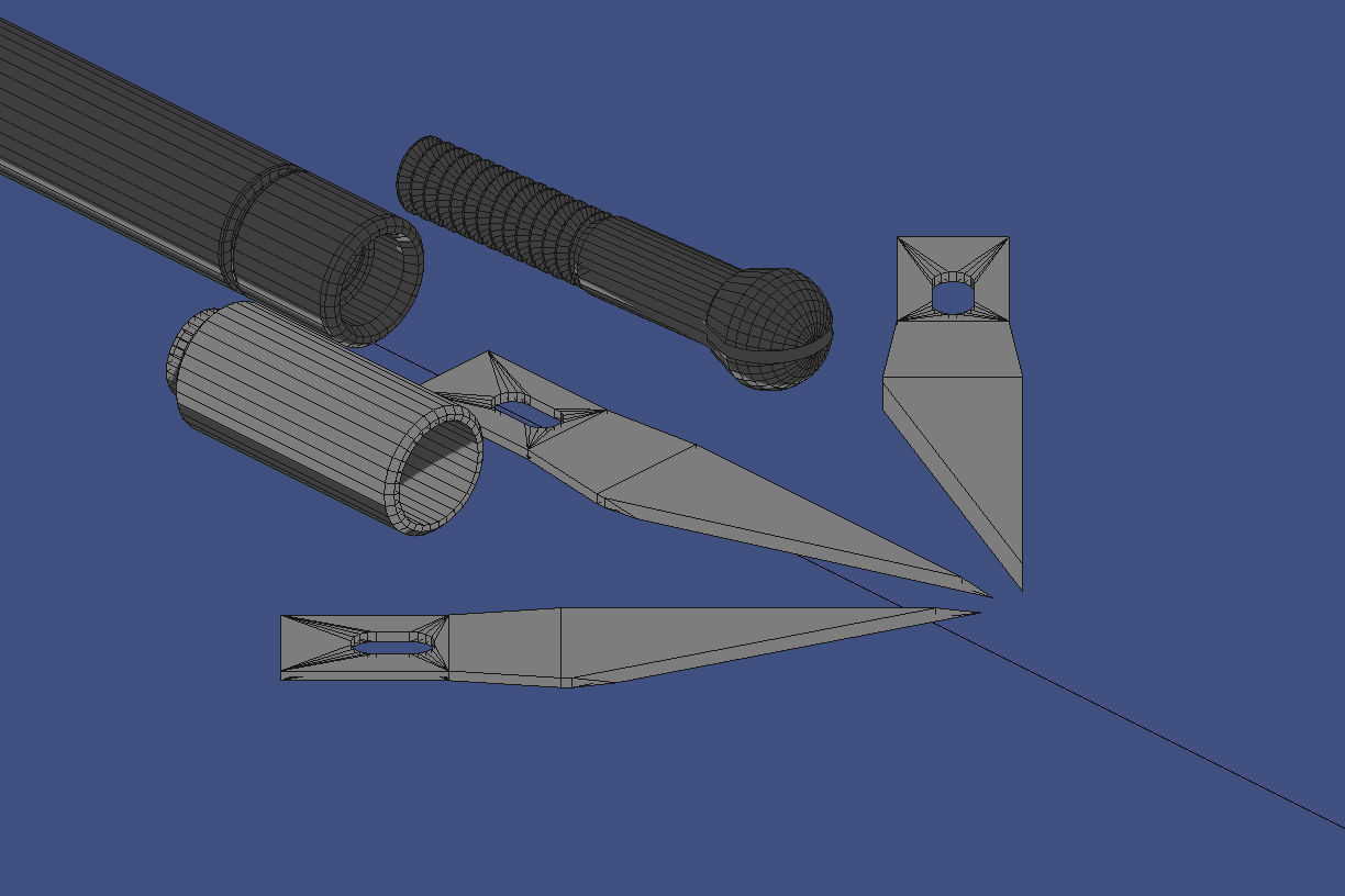 Hobby Knife 3D model_21