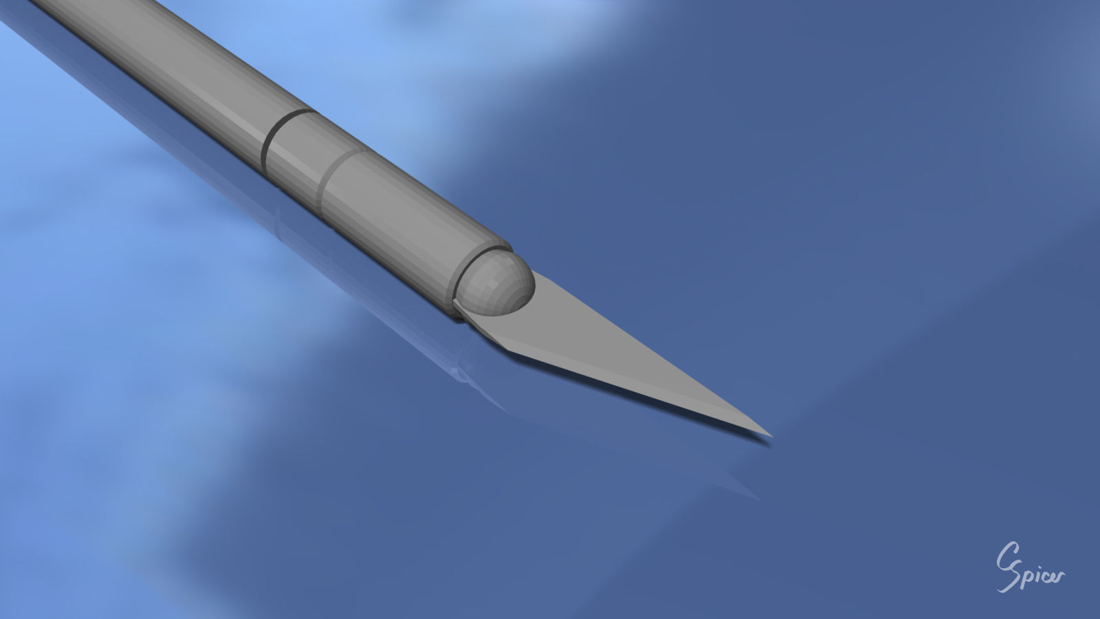 Hobby Knife 3D model_8