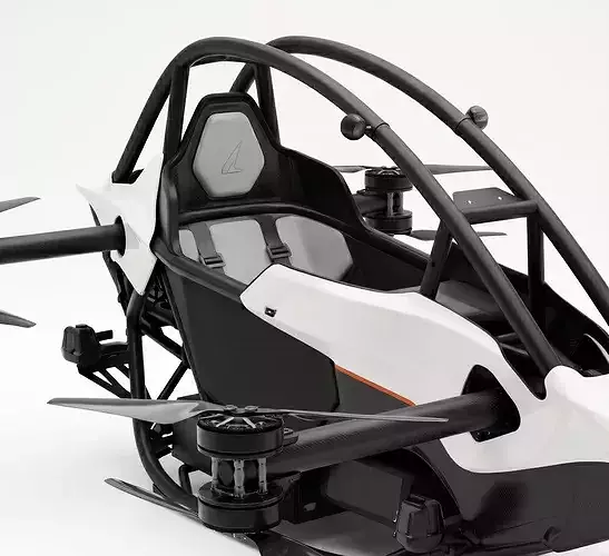 Jetson ONE Personal eVTOL Low-poly 3D model 3