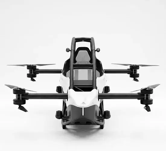 Jetson ONE Personal eVTOL Low-poly 3D model 2