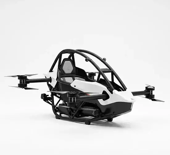 Jetson ONE Personal eVTOL Low-poly 3D model