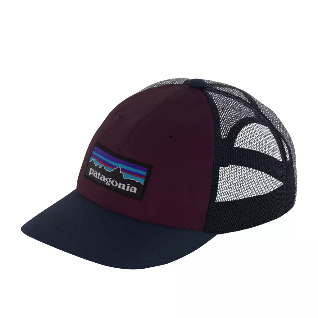Patagonia P-6 Logo Trucker Hat Night Plum Low-poly 3D model