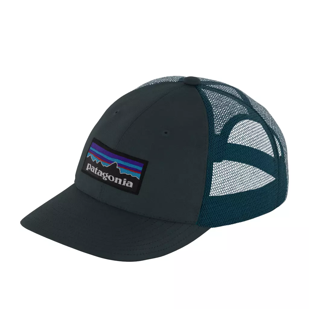 Patagonia P-6 Logo Trucker Hat Nouveau Green Low-poly 3D model