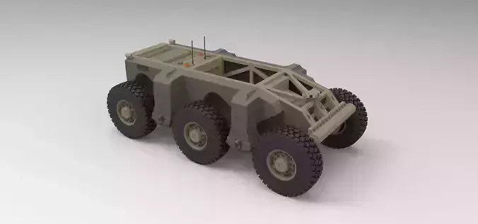 Crusher military vehicle 3D model