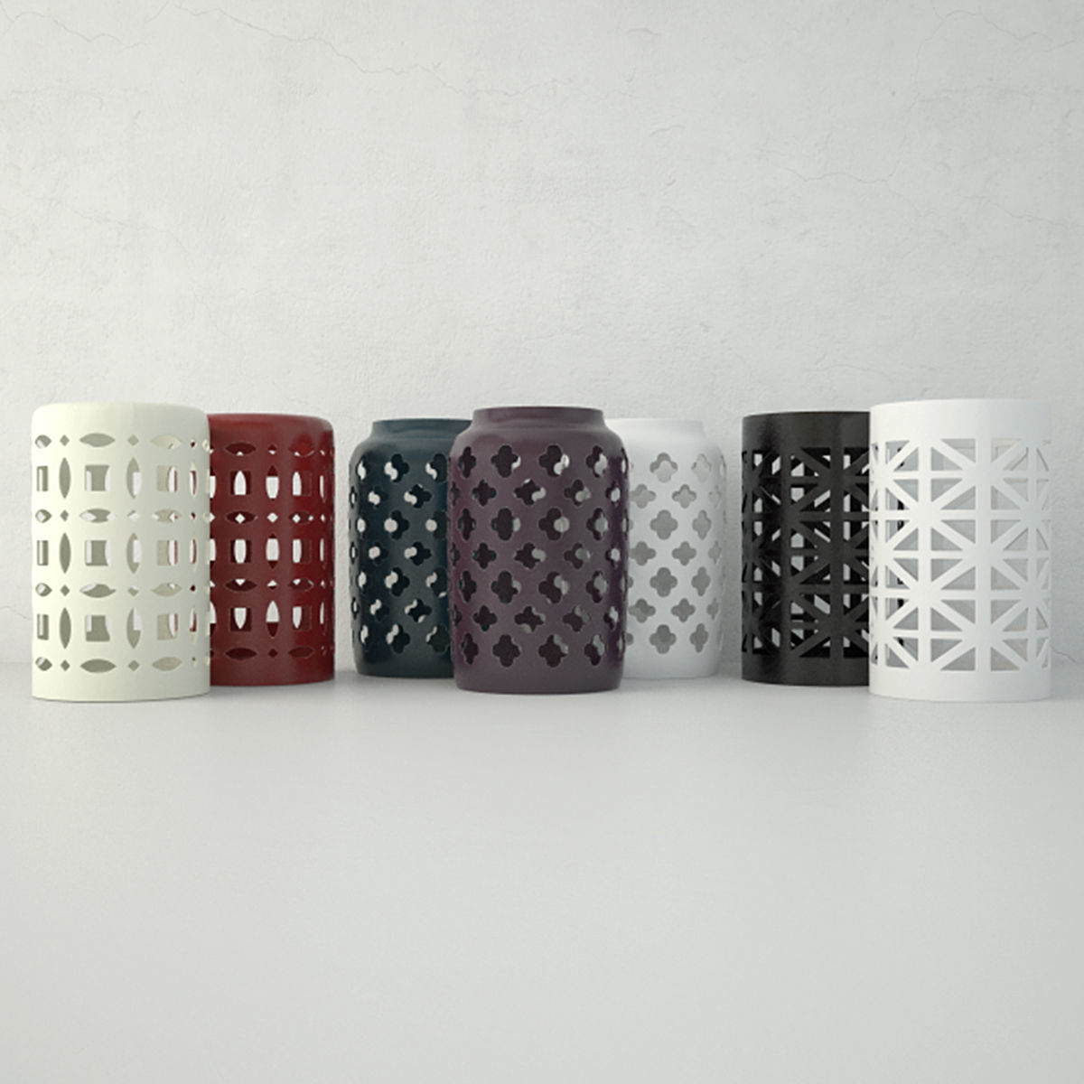 Ceramic Lanterns 3D model_1