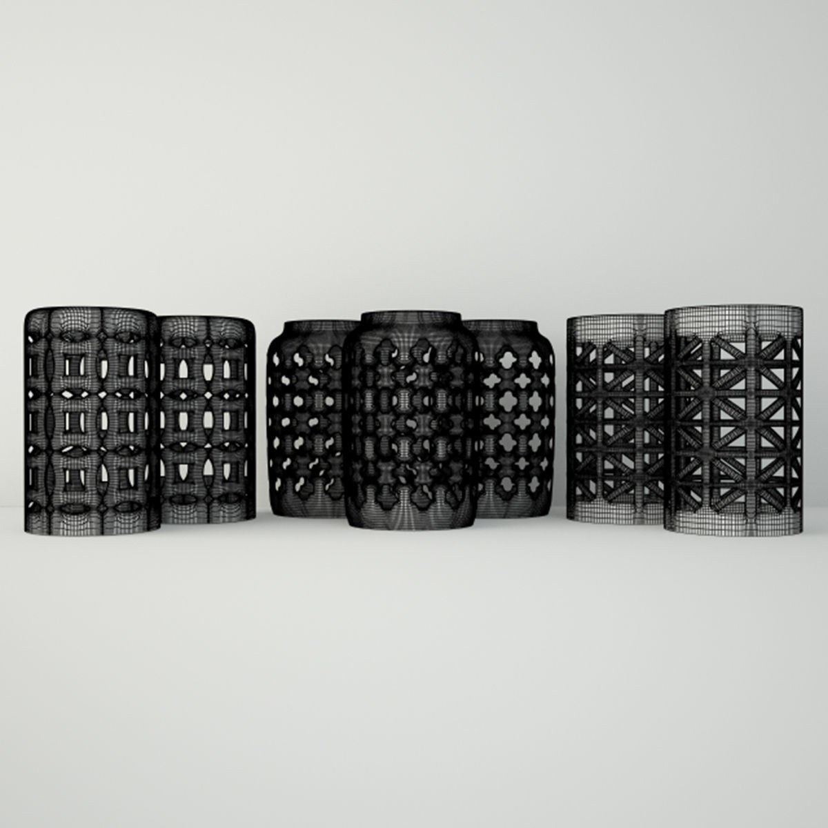 Ceramic Lanterns 3D model_2