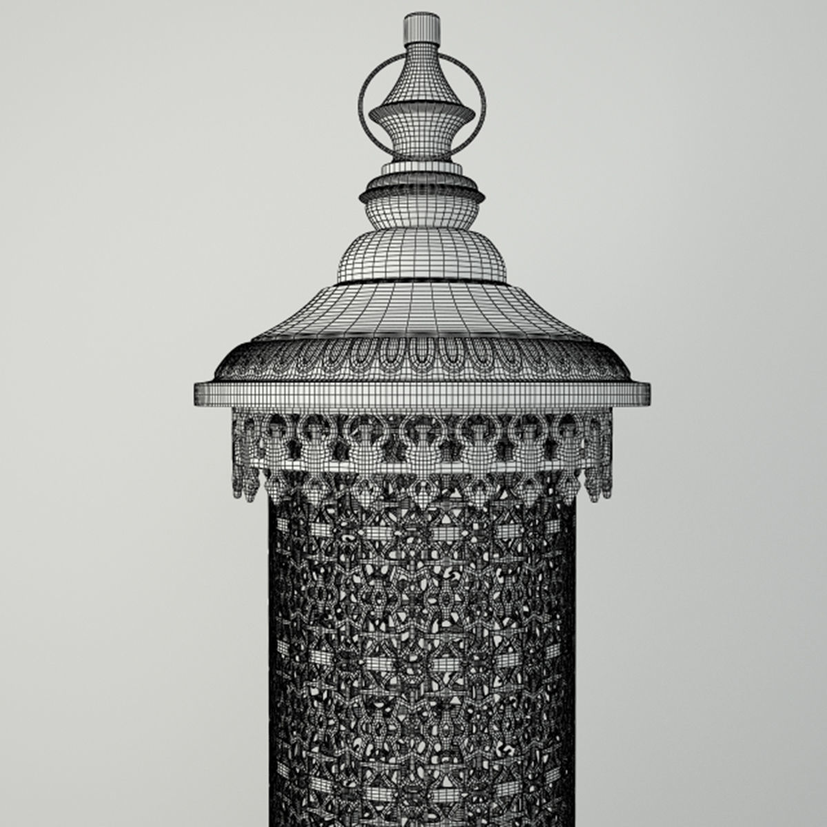 Cylinder Lanterns 3D model_3