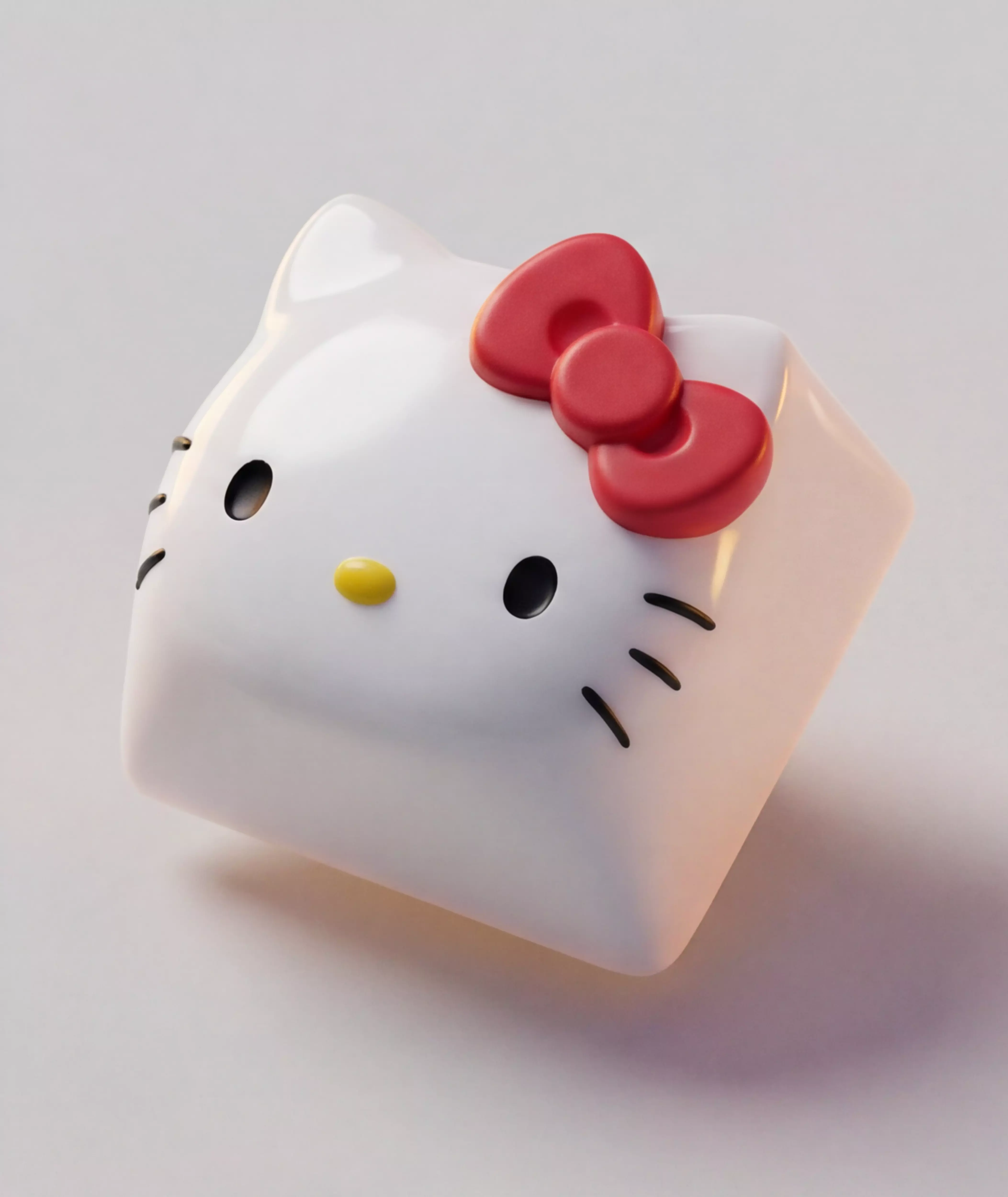 Hello Kitty Custom Keycap 3D print model