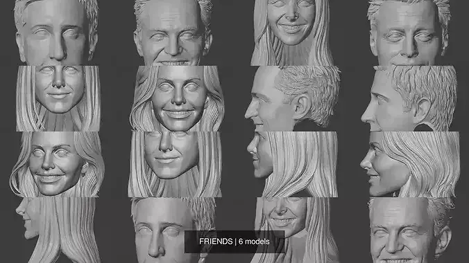 Ross Geller Head - Friends - David Schwimmer 3D model 3D printable ...