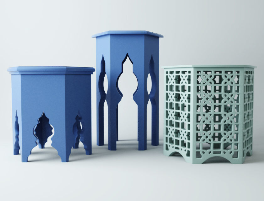 Ethnic tables 3D model