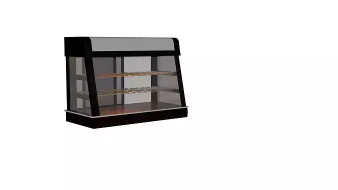 High Res Pie or Pastries Warmer plus Display Cabinet 3D model