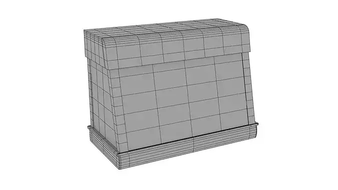 High Res Pie or Pastries Warmer plus Display Cabinet  3D model 6