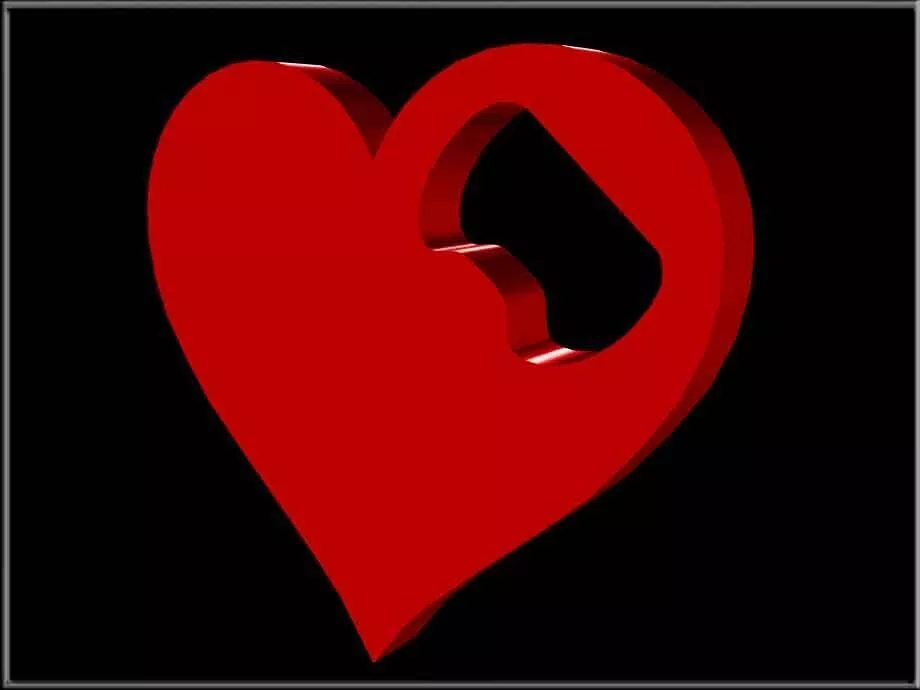 Heart Bottle Opener Low-poly 3D model