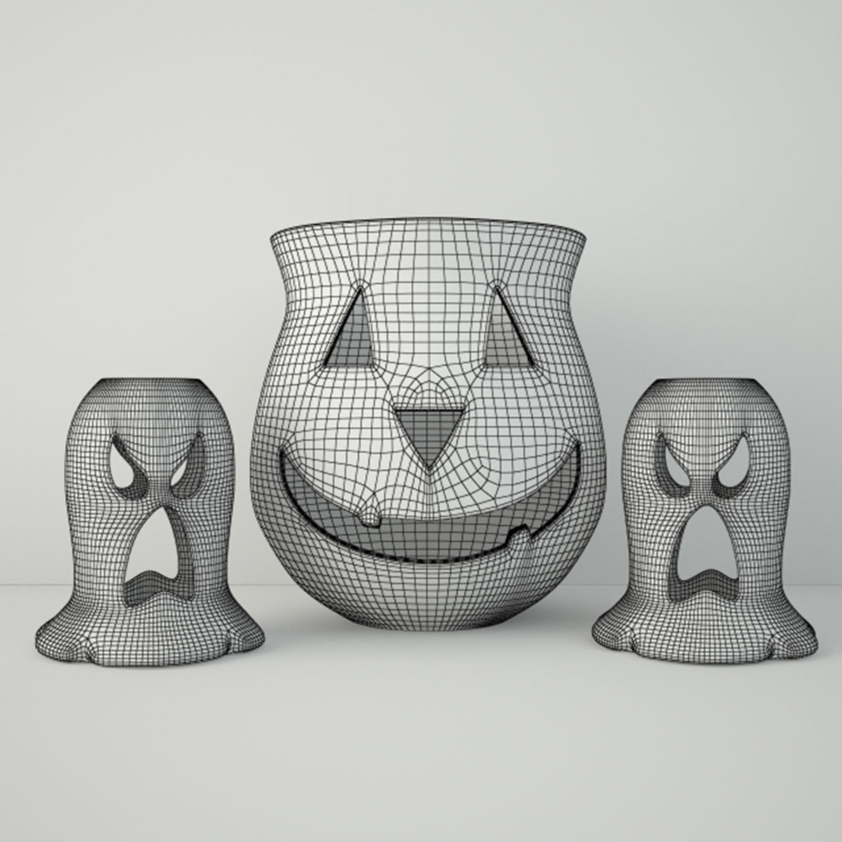Halloween Lanterns 3D model_2