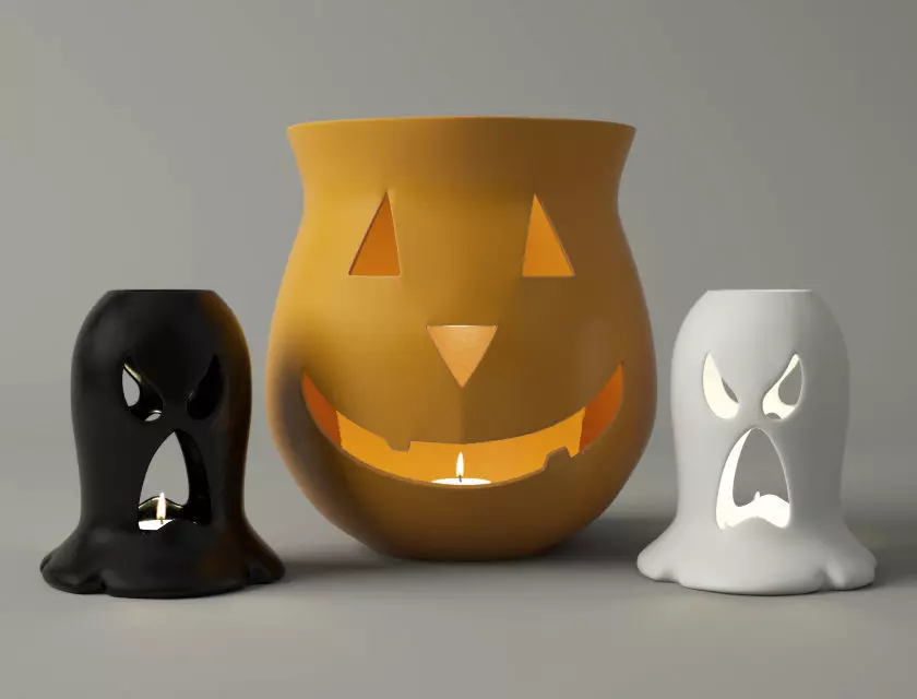 Halloween Lanterns 3D model_0