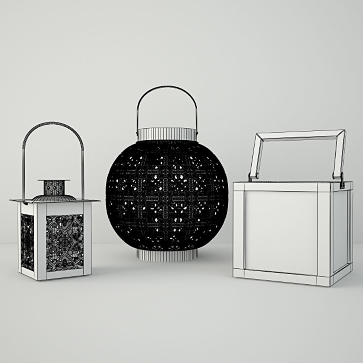Lanterns by ZARA HOME 3D model_2