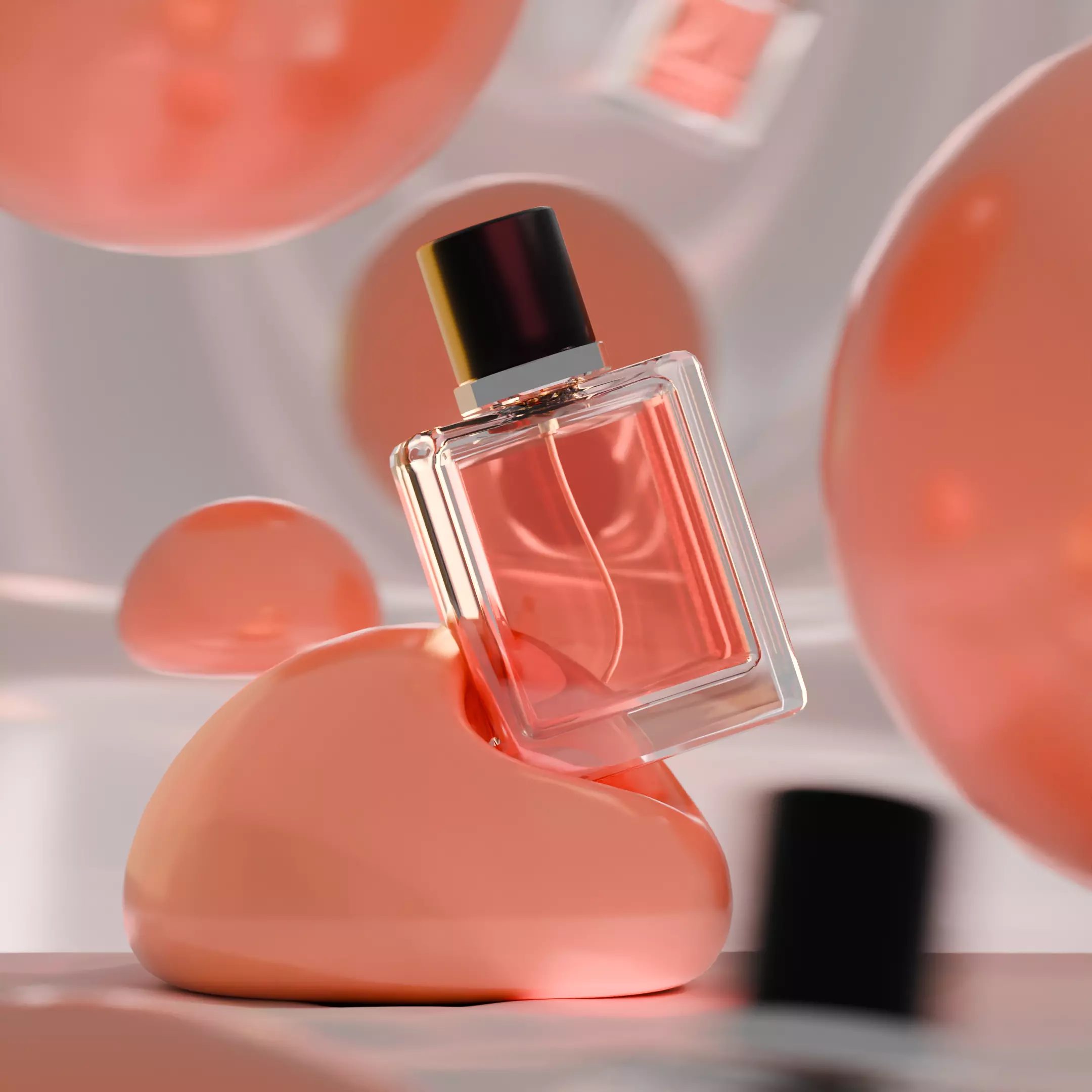 Luxury Perfume Bottle 3D Model Premium Glass Cosmetic Packaging 3D model