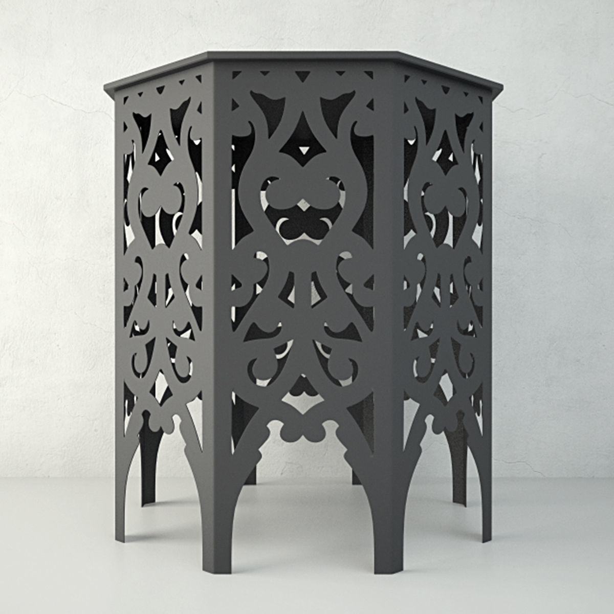 Metal Tables 3D model_3