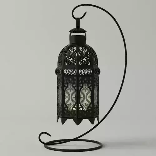 Moroccan Tabletop Lantern 3D model