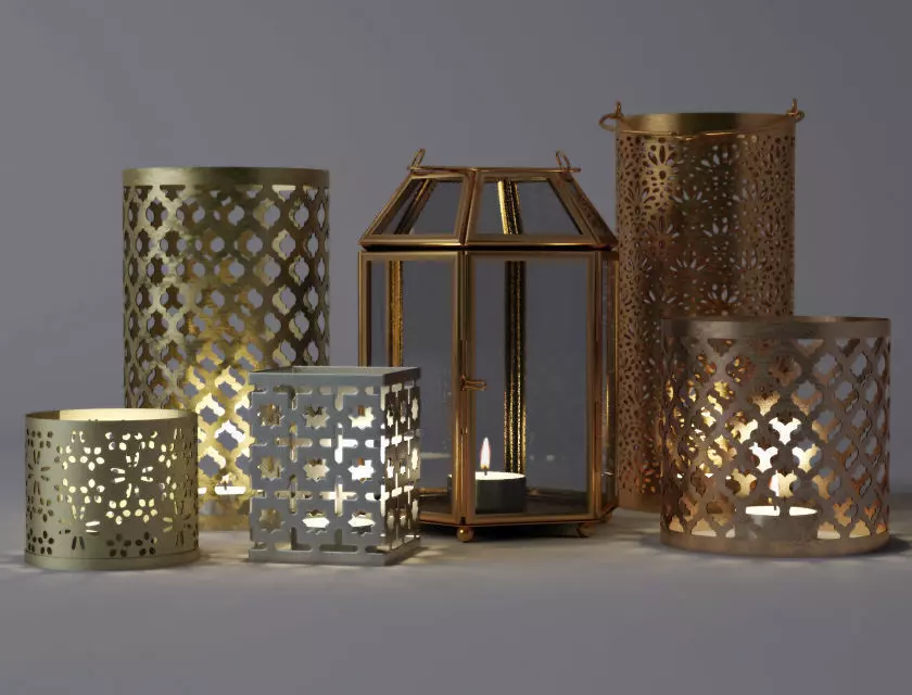 Tealightholders by HM Home 2 3D model_0